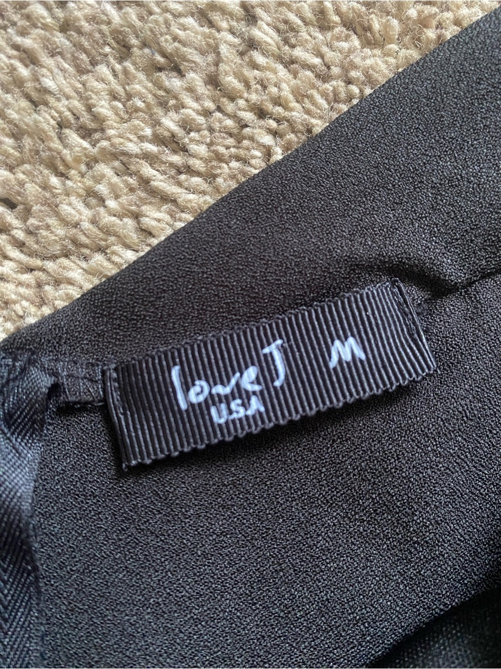 love J Black Double-Breasted Peplum Camisole - Picture 2 of 2